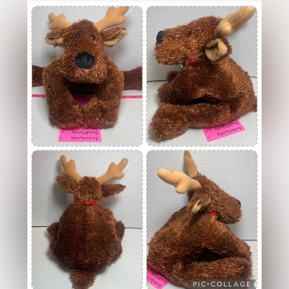 Vintage Hallmark Comet plush tinsel Reindeer Excellent - Picture 7 of 16